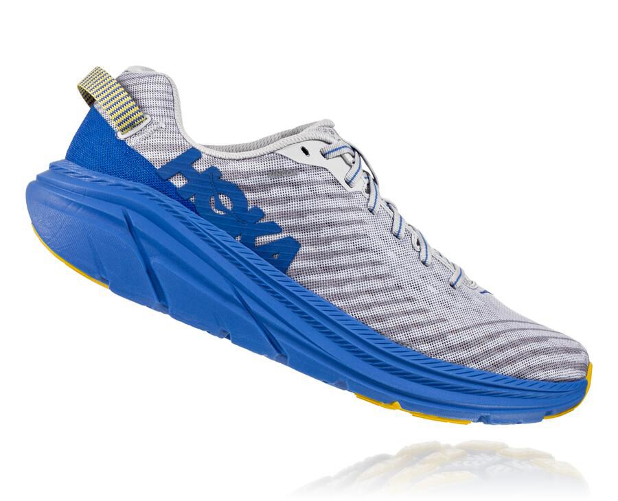 Hoka Australia One One Rincon - Mens Running Shoes Grey/Blue - OHLCS-3895